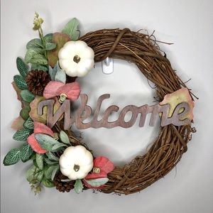 Fall “Welcome” Wreath
